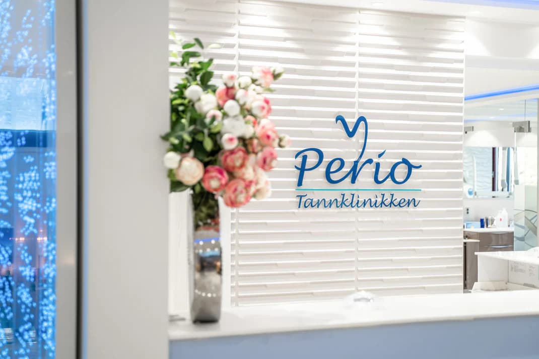 Perio Tannklinikken - Resepsjon og inngangsparti med profesjonelt og moderne inntrykk